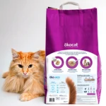 Okocat® Less Mess Clumping Wood Cat Litter - Low Dust, Low Tracking, Natural - Image 2