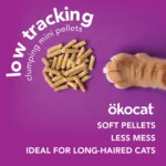Okocat® Less Mess Clumping Wood Cat Litter - Low Dust, Low Tracking, Natural - Image 3