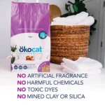 Okocat® Less Mess Clumping Wood Cat Litter - Low Dust, Low Tracking, Natural - Image 8