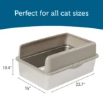 The Exquisicat® High-Sided Stainless Steel Litter Box - Image 3