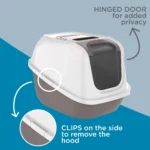 ExquisiCat® Jumbo Flip Top Litter Box with Door - Image 4