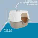ExquisiCat® Hooded Corner Litter Box - Image 3