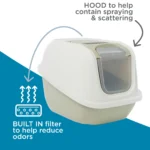 ExquisiCat Smart Cat Hooded Litter Box with Door - Image 3