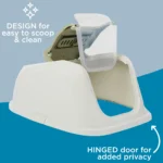 ExquisiCat Smart Cat Hooded Litter Box with Door - Image 4