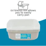 ExquisiCat White & Tan Sifting Litter Box - Image 4