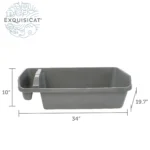 ExquisiCat Compartment Litter Box with Storage - Image 2