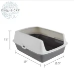 ExquisiCat® Plastic Rimmed Litter Box - Image 2