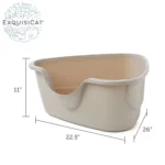 ExquisiCat® High-Sided Corner Litter Box - Image 2