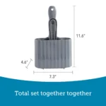 ExquisiCat® 3-in-1 Litter Scoop Sweep and Storage Caddy - Image 3