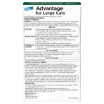 Advantage Topical Cat Flea Treatment and Prevention For Large Cats Over 9 lbs. - Image 2