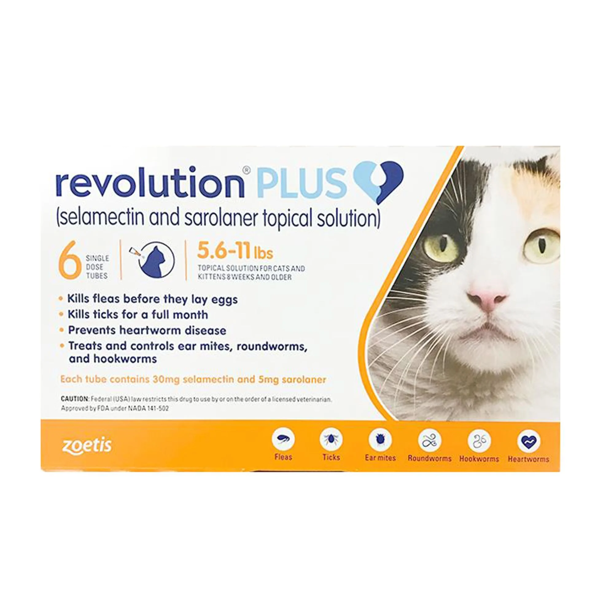 img_1761615838680_156_eNghM-FTH.webp Revolution Plus for Cats 5.6-11 lbs Orange - 3 or 6 Month Supply - Image 1