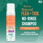 TropiClean Natural Flea + Tick No-Rinse Cat Shampoo - 7.4 oz Bottle - Image 2