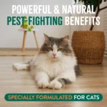TropiClean Natural Flea + Tick No-Rinse Cat Shampoo - 7.4 oz Bottle - Image 3