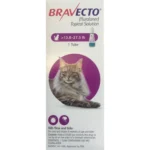 Bravecto Topical Solution for Cats, 13.8 - 27.5 lbs 500 mg Purple