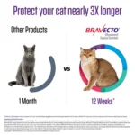 Bravecto Topical Solution for Cats, 13.8 - 27.5 lbs 500 mg Purple - Image 3
