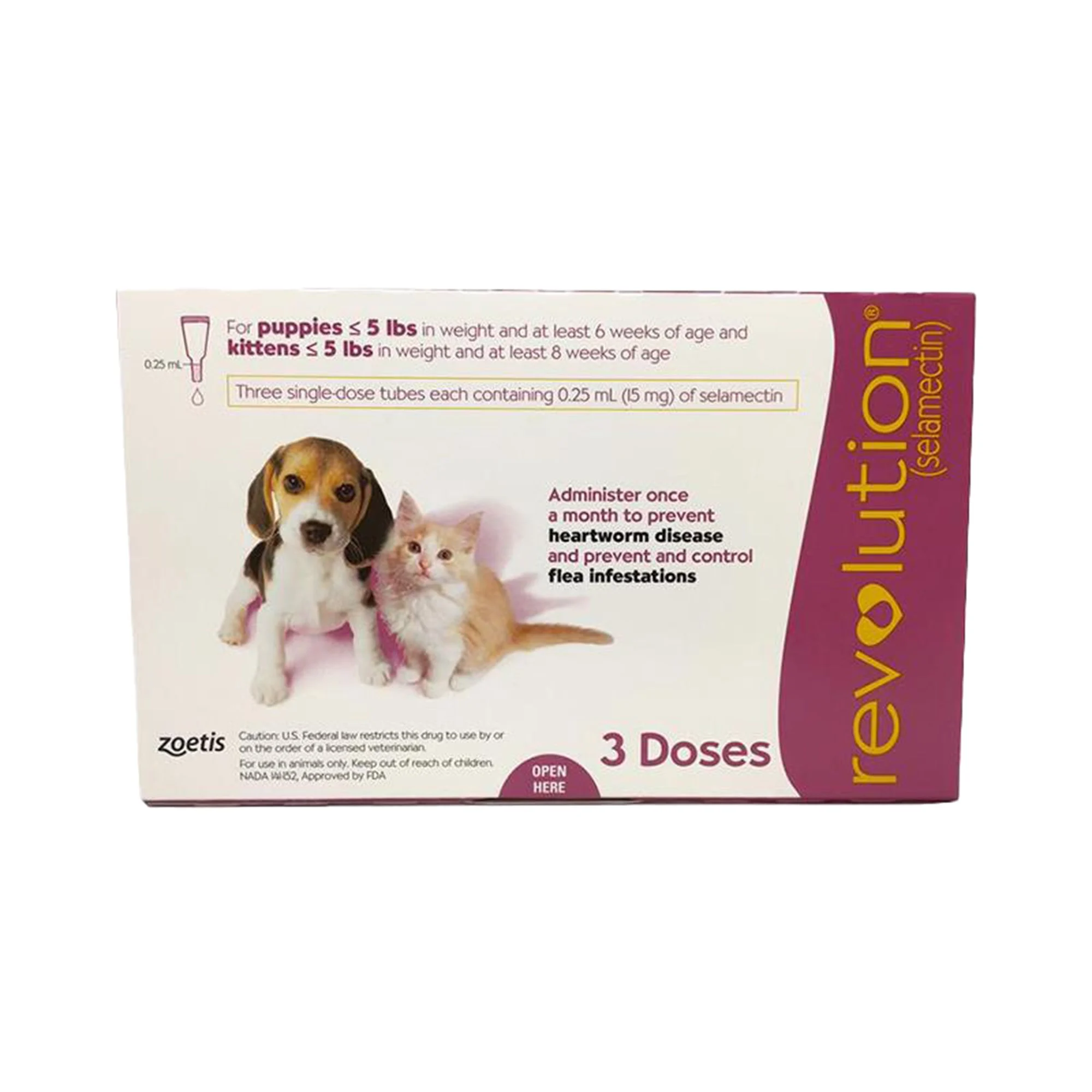 img_1761616122141_847_kHXgaF-qa.webp Revolution Topical for Puppies and Kittens up to 5 lbs Pink - 3 Month or 6 Month Supply - Image 1