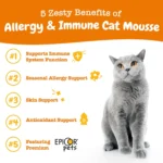 Zesty Paws Allergy & Immune Cat Mousse - Chicken Flavored Immune System Supplement for Cats - 14 Ct. - Image 3