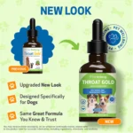 Pet Wellbeing Throat GOLD Liquid Respiratory Dog & Cat Supplement - Image 2