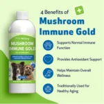 Pet Wellbeing Mushroom Immune GOLD Liquid Immune Dog & Cat Supplement - Image 4