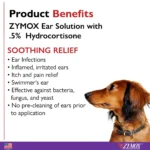 Zymox® Enzymatic Ear Solution for Dogs & Cats - 0.5% Hydrocortisone - 1.25 oz Bottle - Image 3
