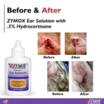 Zymox® Enzymatic Ear Solution for Dogs & Cats - 0.5% Hydrocortisone - 1.25 oz Bottle - Image 5
