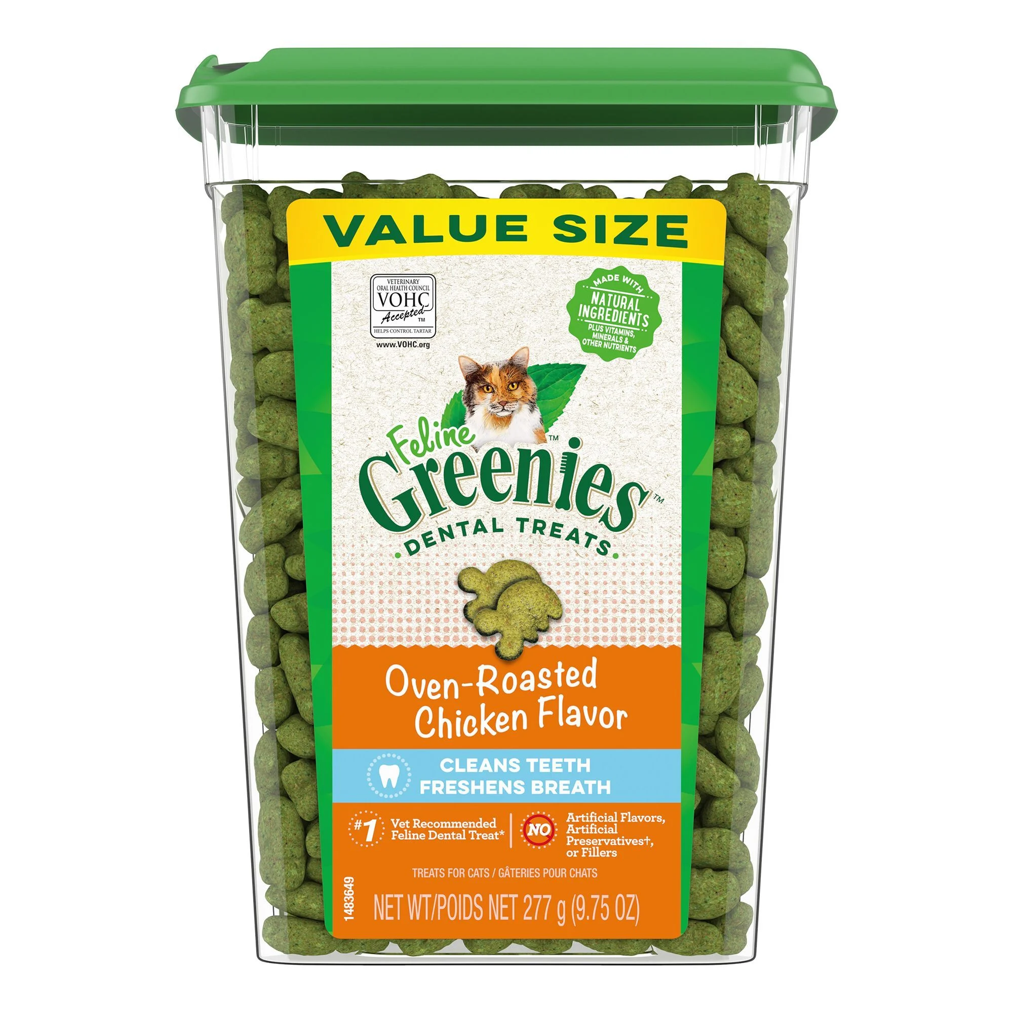 img_1761617186089_496_ev8SJzfCV.webp Greenies™ Feline Greenies Adult Cat Dental Treats - Dental Care, Natural, Chicken - Image 1