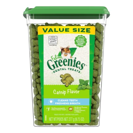 Greenies™ Feline Greenies Adult Cat Dental Treats - Dental Care, Natural, Catnip