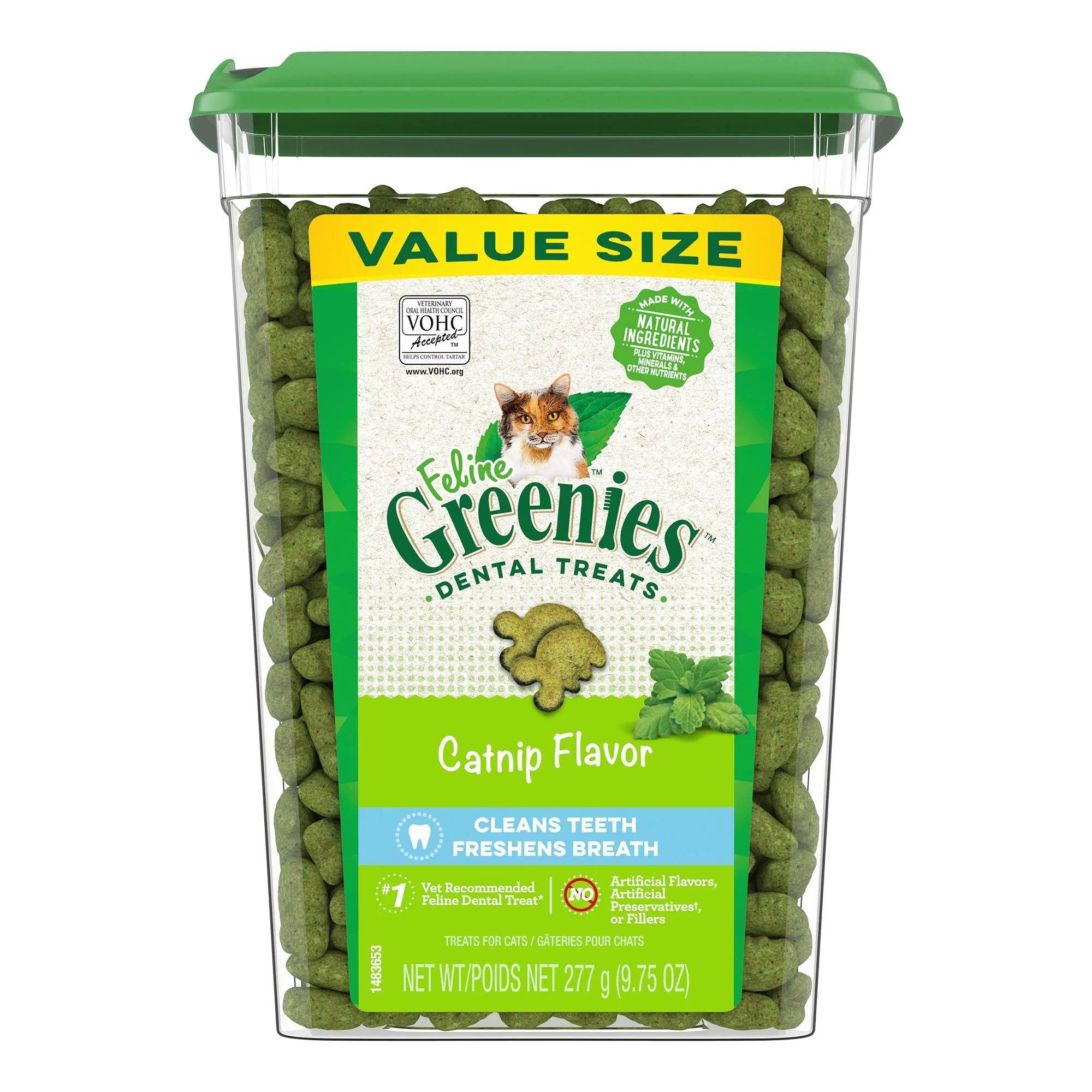 img_1761617224797_208_fzytJ83GP.webp Greenies™ Feline Greenies Adult Cat Dental Treats - Dental Care, Natural, Catnip - Image 1