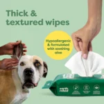 Earth Rated Hypoallergenic Ear Wipes for Dogs and Cats, Wild Oat Scent, 60 Count - Image 5