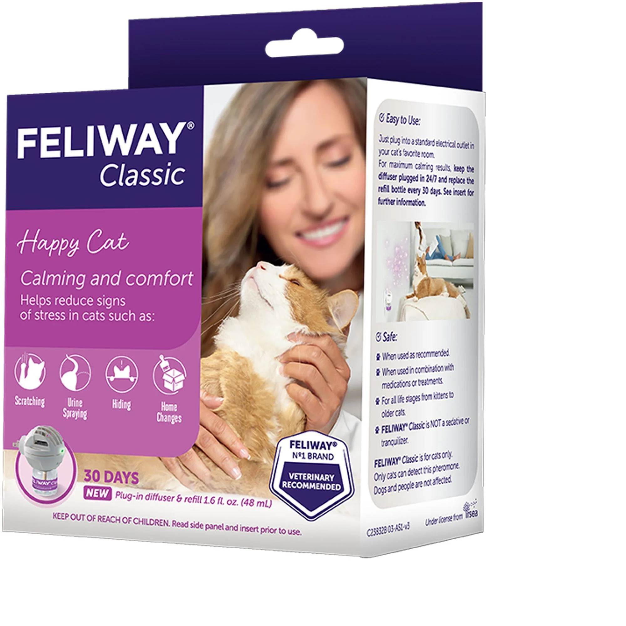 img_1761617420940_39_WYBcDnYEo.webp Feliway® Classic Plug-In Diffuser & 48ml Refill 30 Day Starter Kit - Image 1