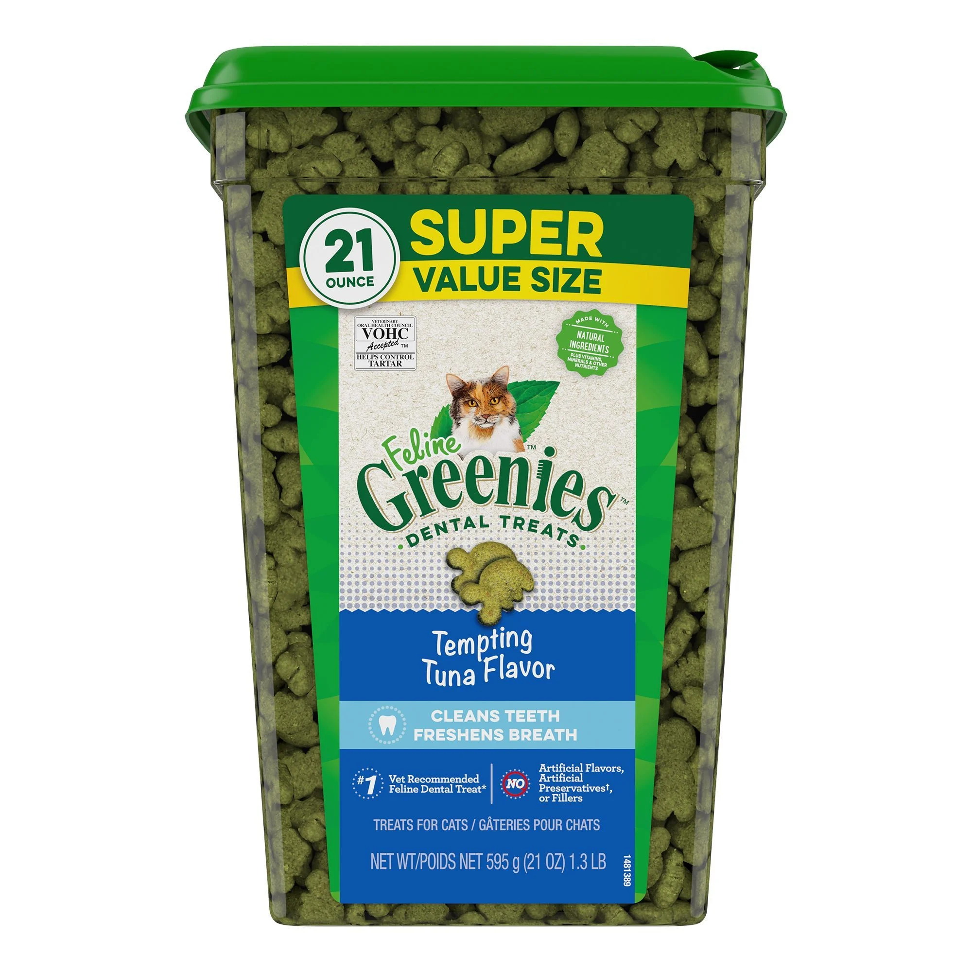 img_1761617561353_230__YyaZbMN8.webp Greenies™ Feline Greenies Adult Cat Dental Treats - Dental Care, Natural, Tuna - Image 1