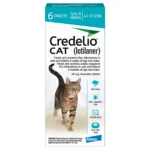 Credelio Chewable Tablets for Cats - 4.1-17 lbs, Teal Box
