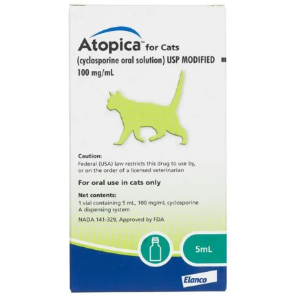Atopica for Cats 100mg/ml - 5 ml or 17 ml