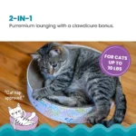 Catstages Scratch & Cuddle Corrugated Cat Scratcher and Lounger - Image 2