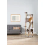Whisker City® 70-in Plush Mansion Cat Tree - Image 2