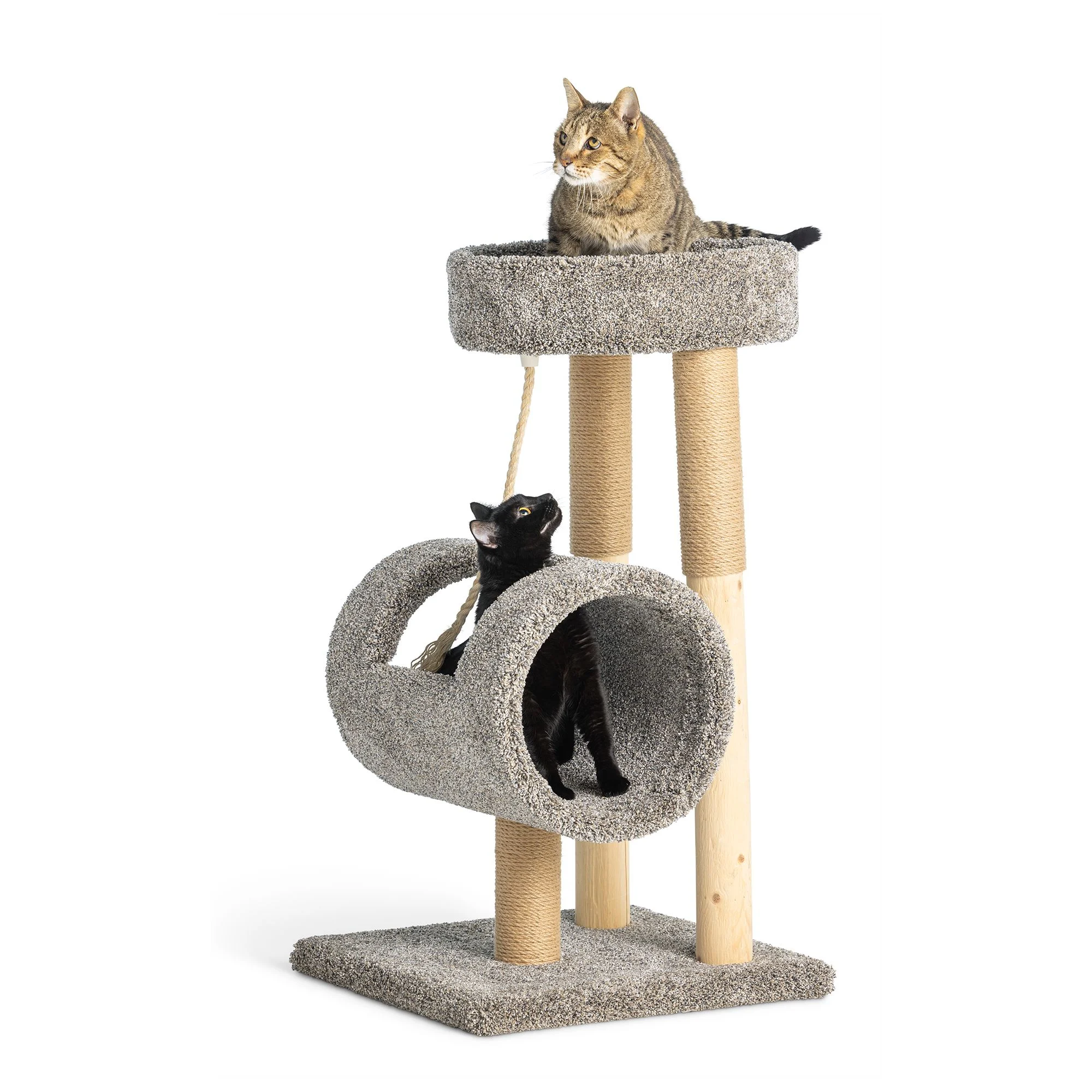 img_1761634924695_642_RRHWngzmB.webp Whisker City® 37-in Faux Fur Cylinder Posh Pad Cat Tree (COLOR VARIES) - Image 1