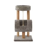 Whisker City® 37-in Faux Fur Cylinder Posh Pad Cat Tree (COLOR VARIES) - Image 2