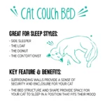 Whisker City® Cat Couch Bed - Image 5