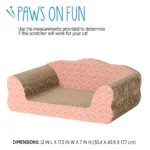 Whisker City® Couch Novelty Cat Scratcher - Image 2