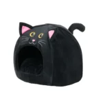 Thrills & Chills® Black Cat Hut with Scratcher - Image 3