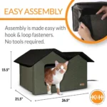 K&H Pet Products Outdoor Heated Extra-Wide Kitty House - Image 3