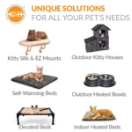 K&H Thermo-Pet Nest Electric Heated Cat Bed Gray 18" - Image 7