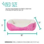 Whisker City® Pink Cuddler Cat Bed - Image 2