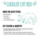 Whisker City® Pink Cuddler Cat Bed - Image 5