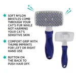 Whisker City® Soft Slicker Cat Brush - Image 3