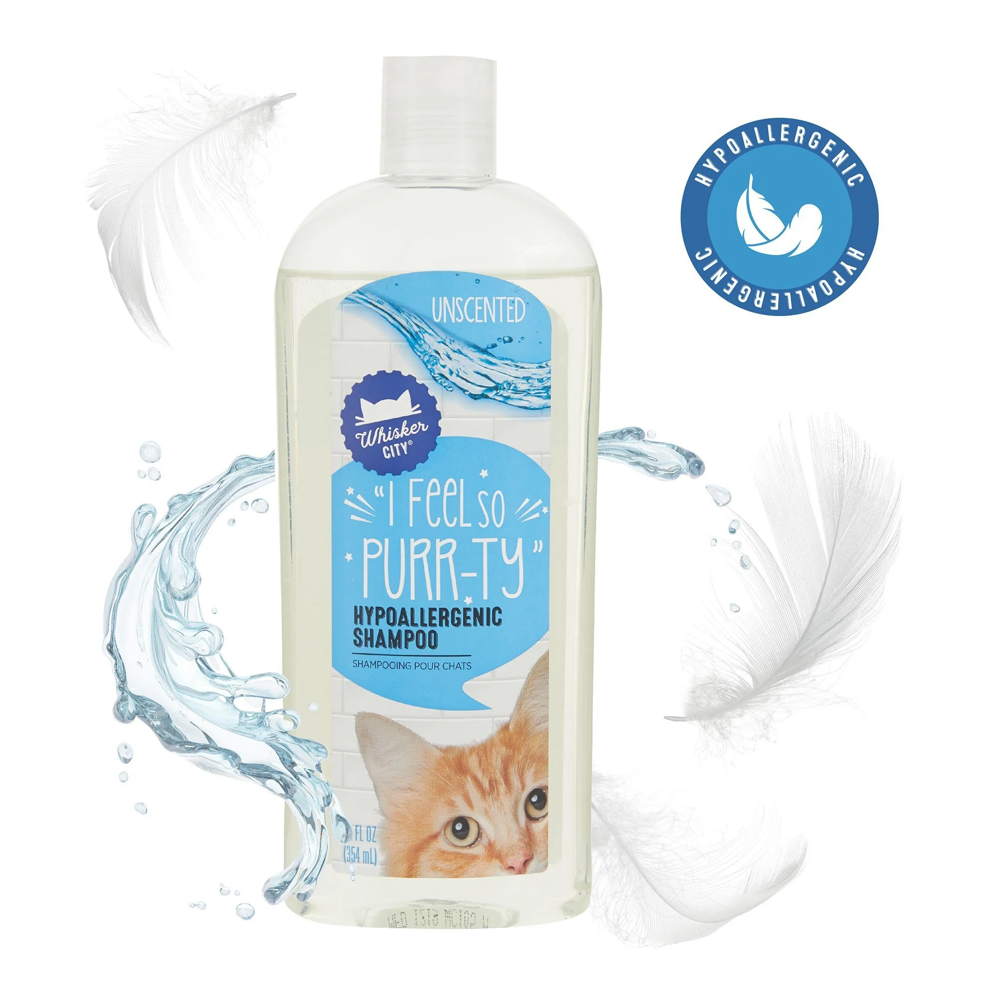 img_1761635620756_659_NJR1zCxKt.webp Whisker City® Cat Hypoallergenic Shampoo - Unscented - Image 1