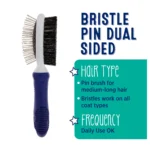 Whisker City® Pin & Bristle Combo Cat Brush - Image 2