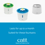 Catit® Flower Cat Triple Action Drinking Fountain Filters - 2 Pack - Image 5