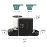 Whisker City® 2-in-1 Gravity Pet Feeder & Waterer - Image 2