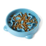 Whisker City® Blue Slow Feeder Cat Bowl, 1.25-cup - Image 3